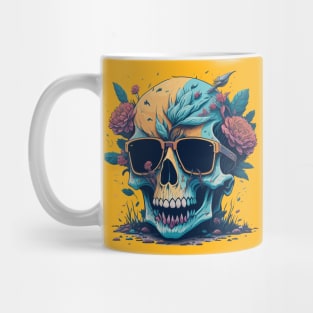 Pastel Flower Skull Mug